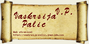 Vaskrsija Palić vizit kartica